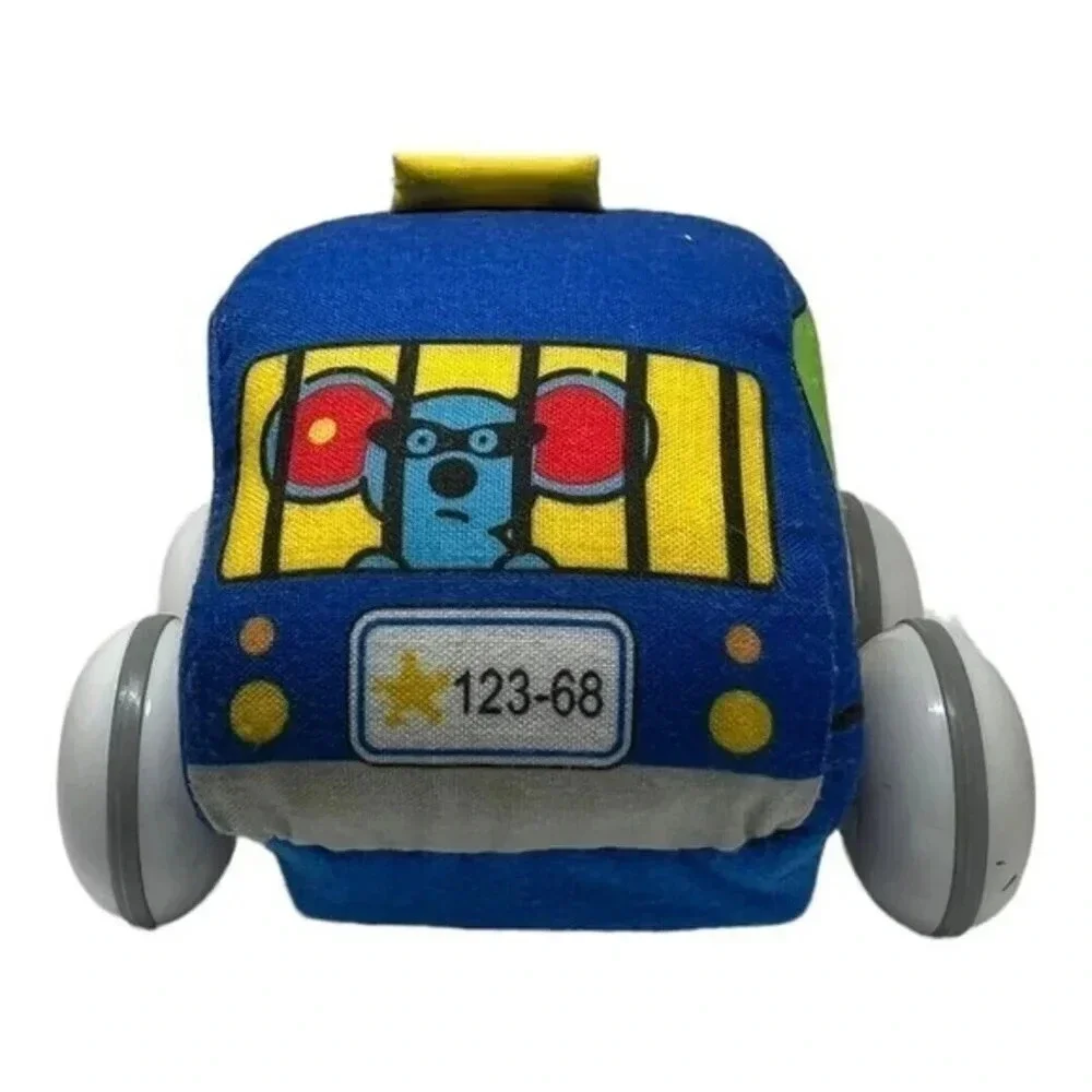 Melissa & Doug K's Kids Pull-Back Town Vehicles Soft Cloth Rolling Cars Cops Bus